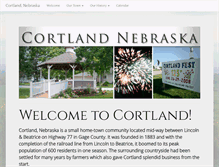 Tablet Screenshot of cortlandne.com